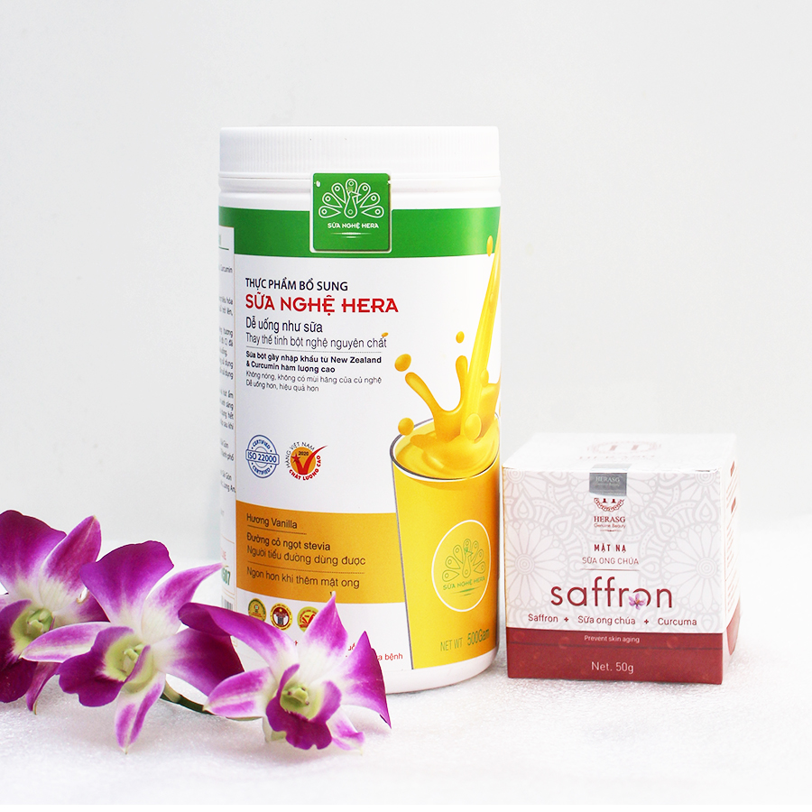 Sữa Nghệ Hera 500g - HẾT ĐAU DẠ DÀY và giúp LỢI SỮA cho con bú