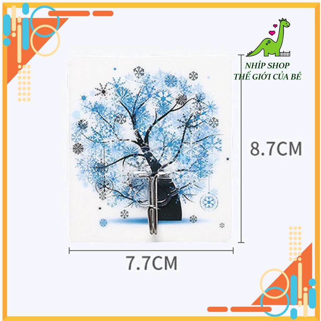 Móc dán tường 3D treo đồ chịu lực