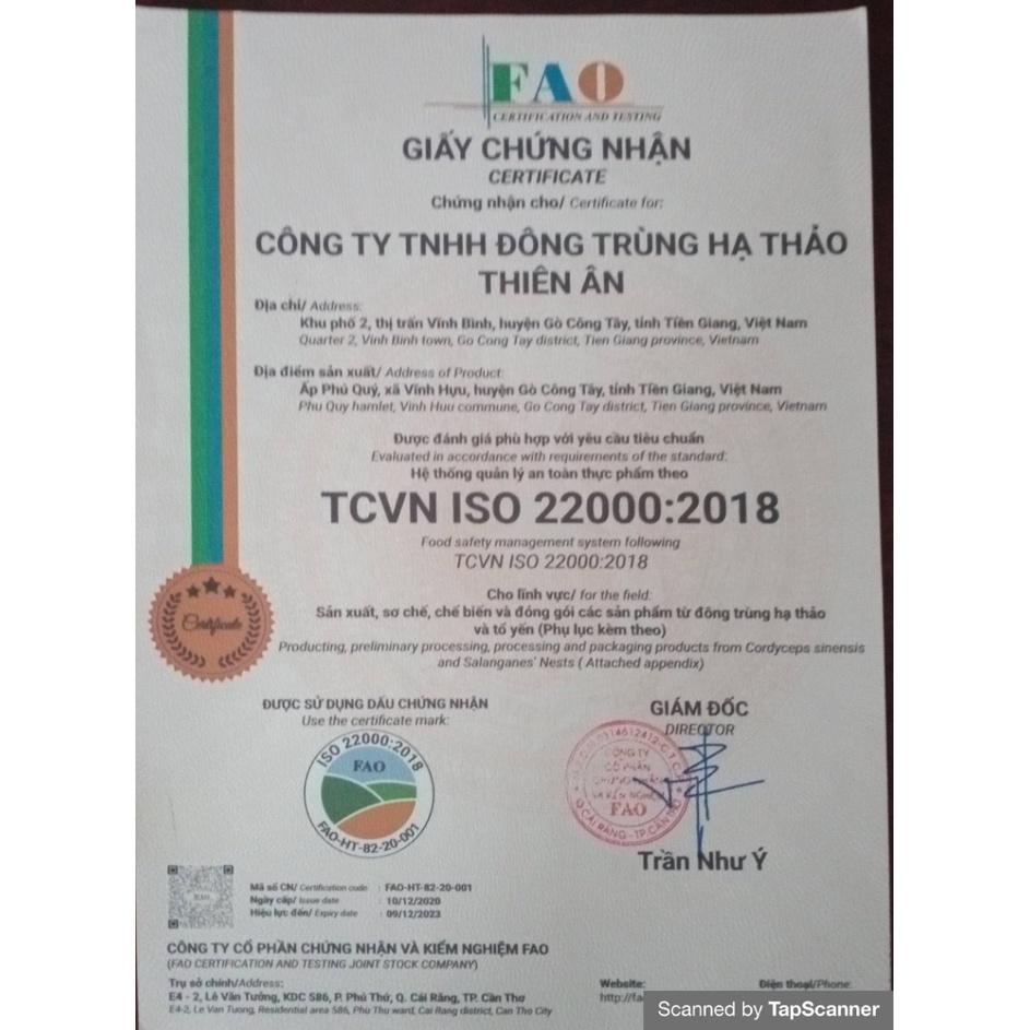 Yến - Đông Trùng Hạ Thảo Hũ 70ml (Yến HT Kid) THIÊN ÂN