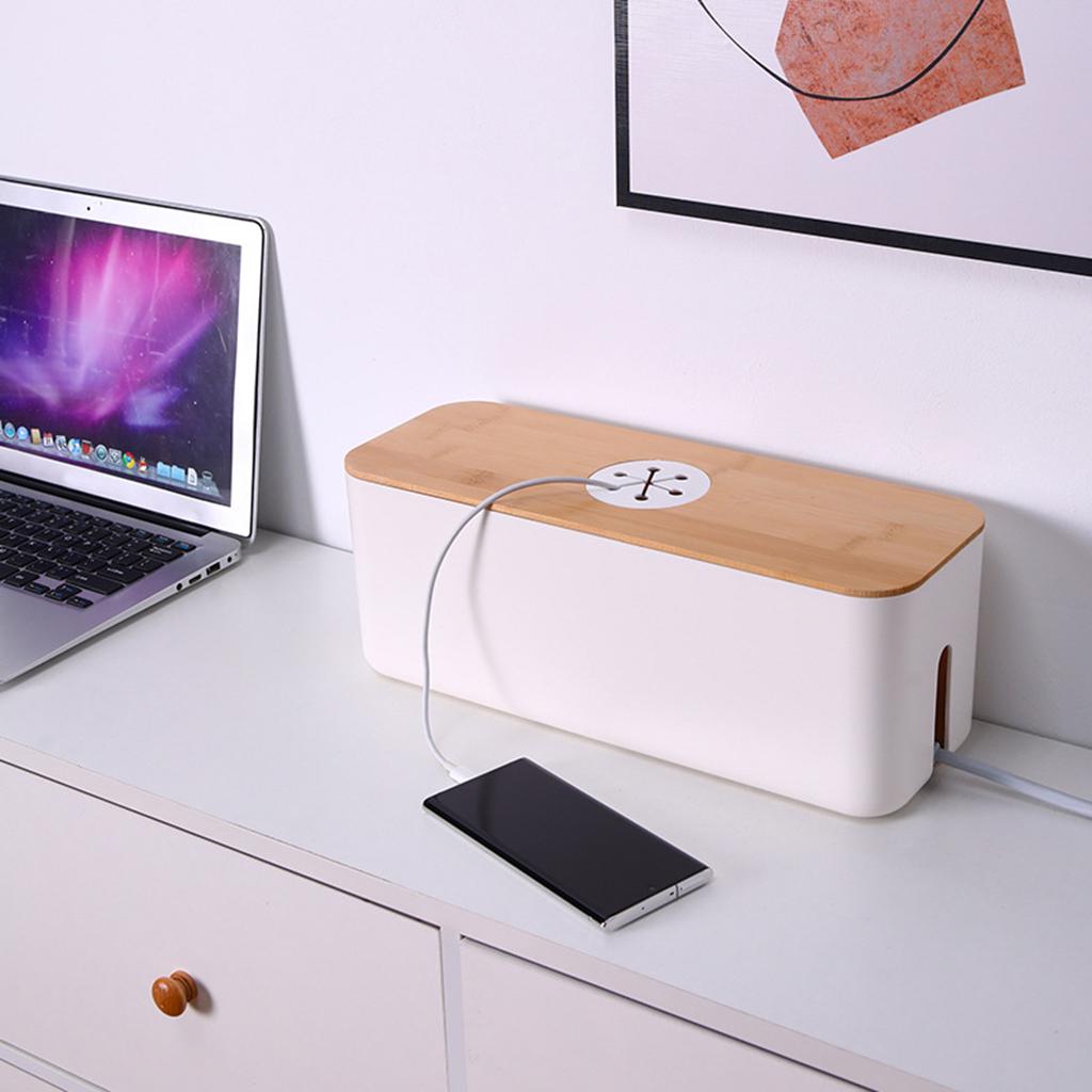Cable Storage Box Case Power Strip Cord Wire Management Tidy Box