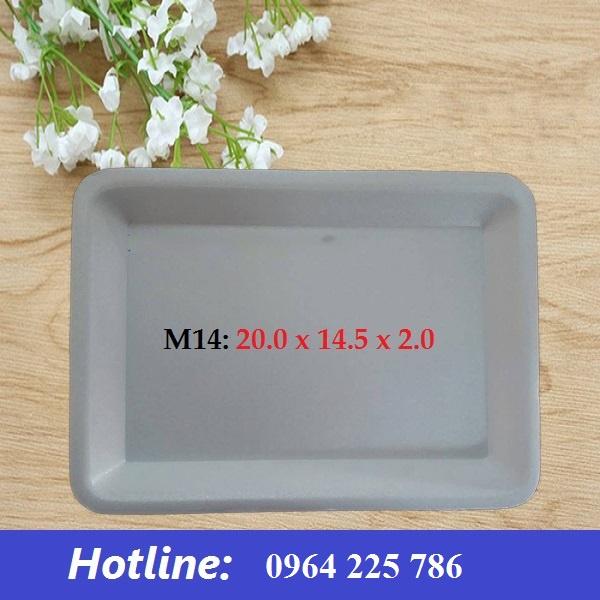 1 bịch 125 chiếc khay xốp M14 màu trắng/màu đen