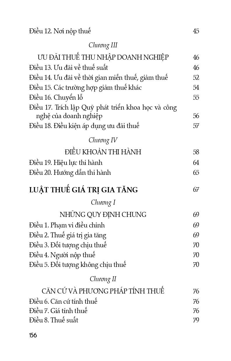 Luật Về Thuế (Hiện Hành)(Luật Thuế Thu Nhập Cá Nhân; Luật Thuế Thu Nhập Doanh Nghiệp; Luật Thuế Giá Trị Gia Tăng; Luật Thuế Tiêu Thụ Đặt Biệt; Luật Thuế Xuất Khẩu, Nhập Khẩu) (Trình bày đẹp, chi tiết, dễ dàng tra cứu)