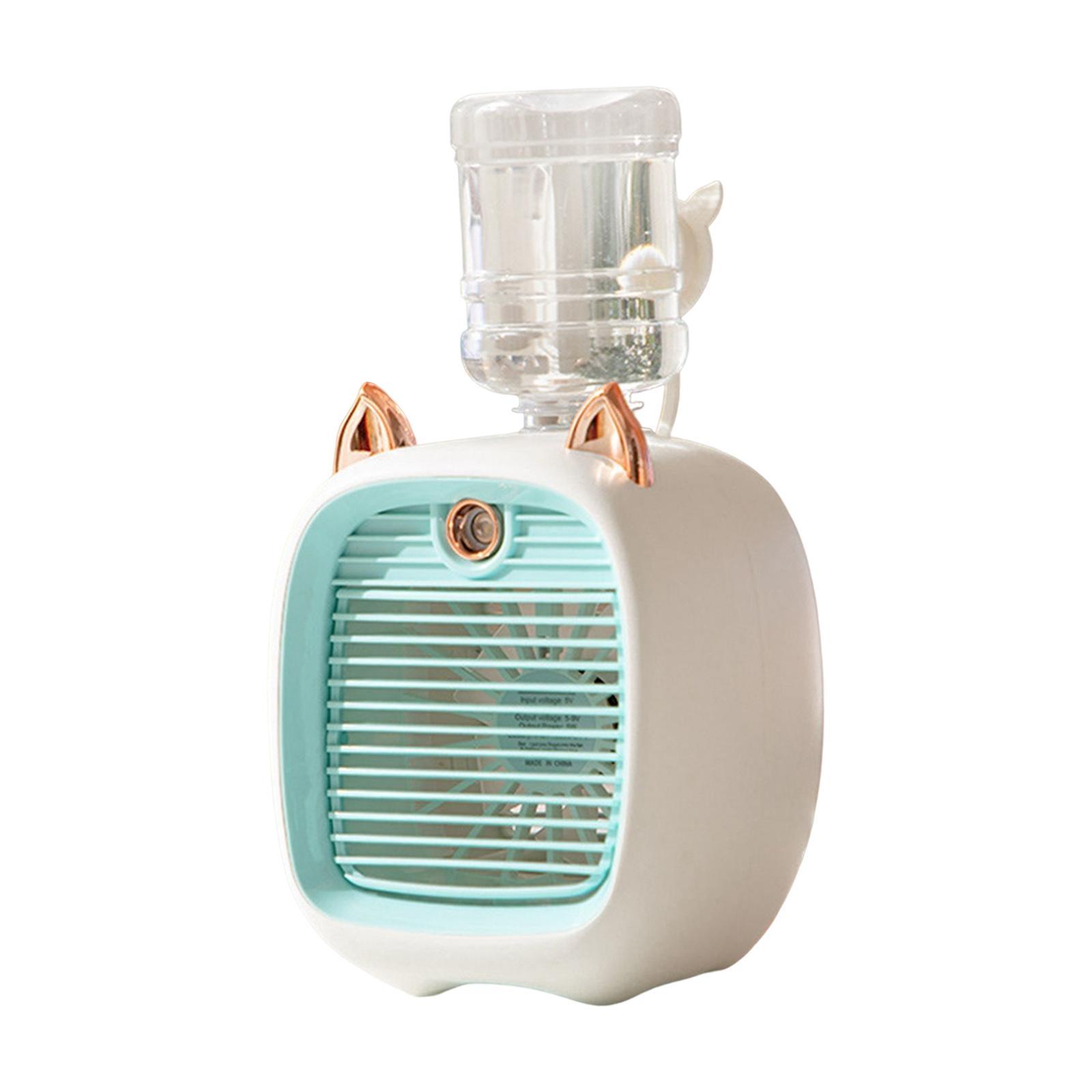 Air Conditioner Fan Quiet  Air Fan for Office Home Bedroom blue