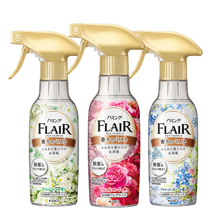 Chai xịt thơm và làm phẳng quần áo hương hoa Kao Flair Fragrance Nhật Bản 270ml