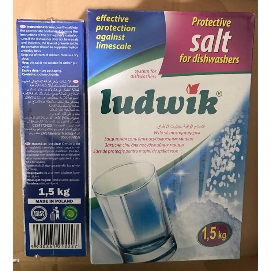 Combo Viên Rửa Bát Finish 150 Viên + Muối Làm Mềm Nước Ludwik
