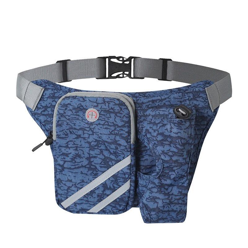 Outddor Waterproof Nylon Running Sport Trail Cycling Climbing Waist Bag Men Women Gym Fitness Water Bottle Waist Belt Bag