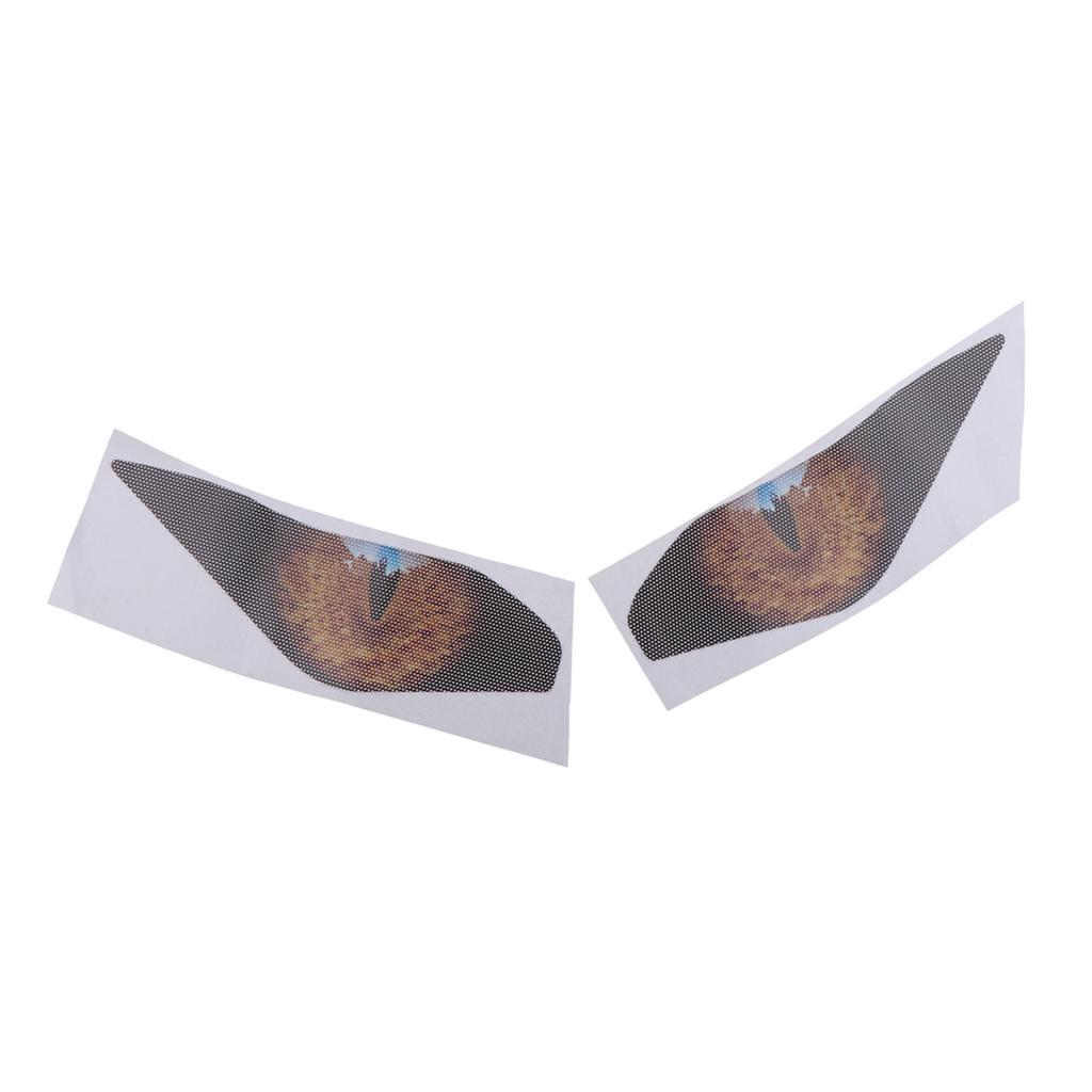 2Pair Sport Motorcycle Accessories Eyes Headlight Sticker for New