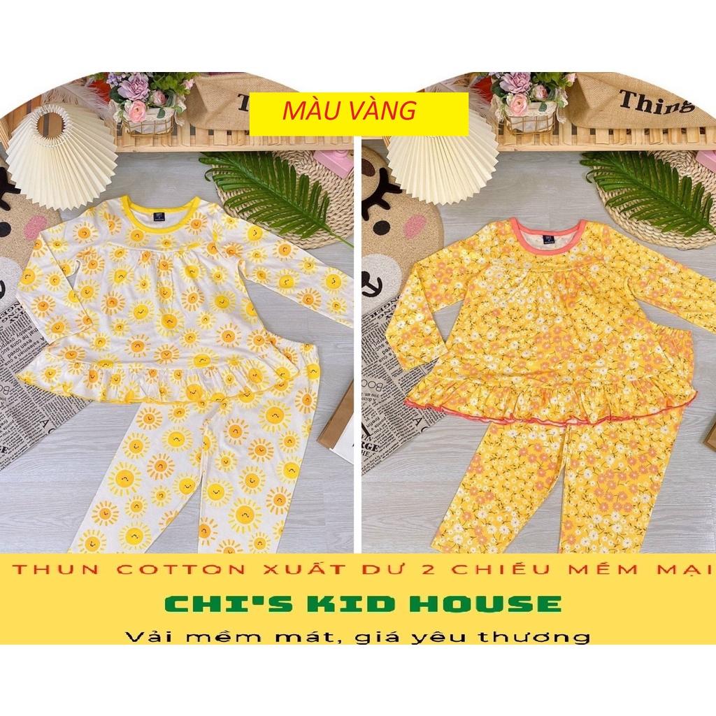 (VẢI XUẤT ĐẸP) ĐỒ BỘ THUN COTTON 2 CHIỀU XUẤT DƯ MỀM MÁT CHO BÉ LỚN 20-40KG