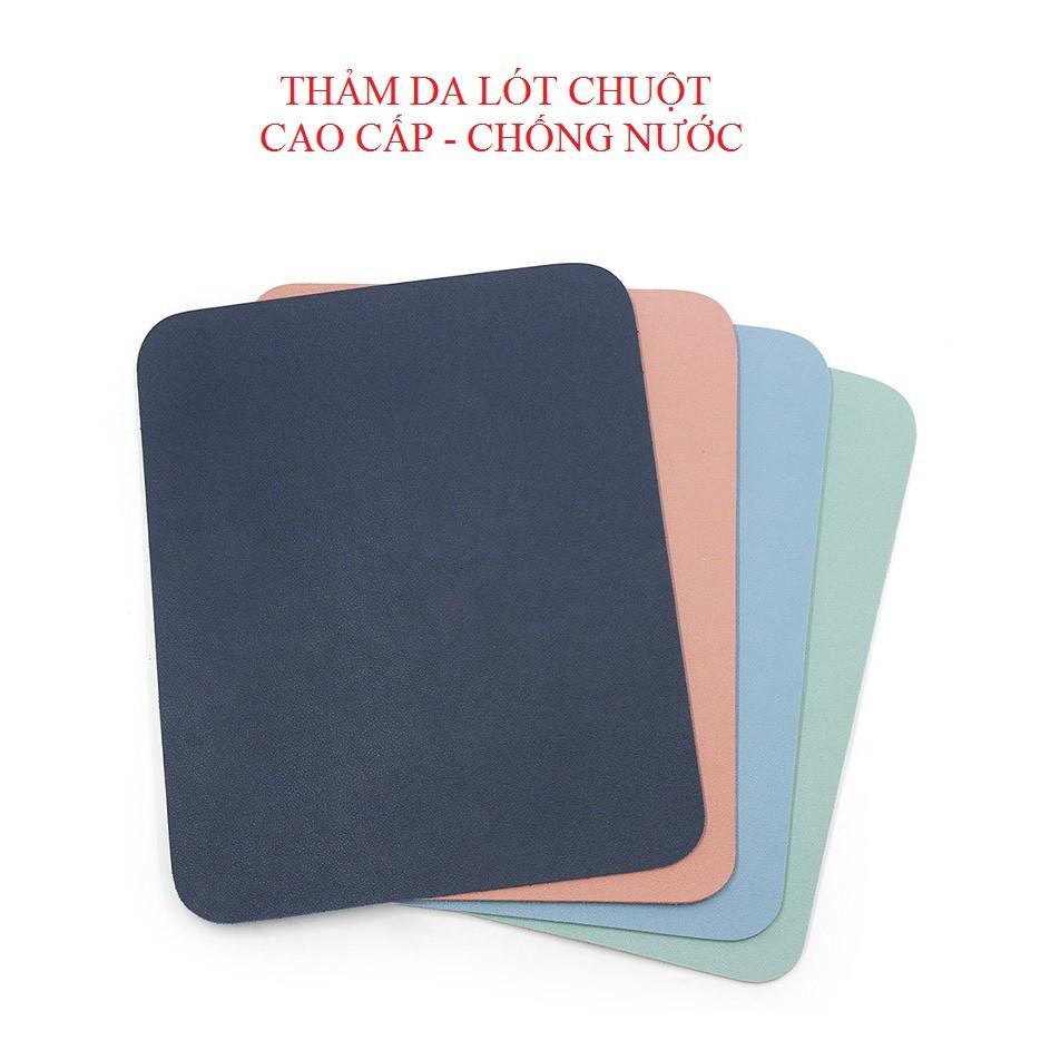 Lót chuột bằng Da 2 Mặt Loại To, kích thước 40x30cm, Nhiều Mầu