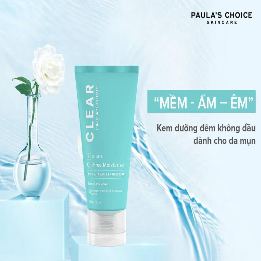 Kem dưỡng đêm không chứa dầu dành cho da mụn Paula's Choice Clear Oil - Free Moisturizer