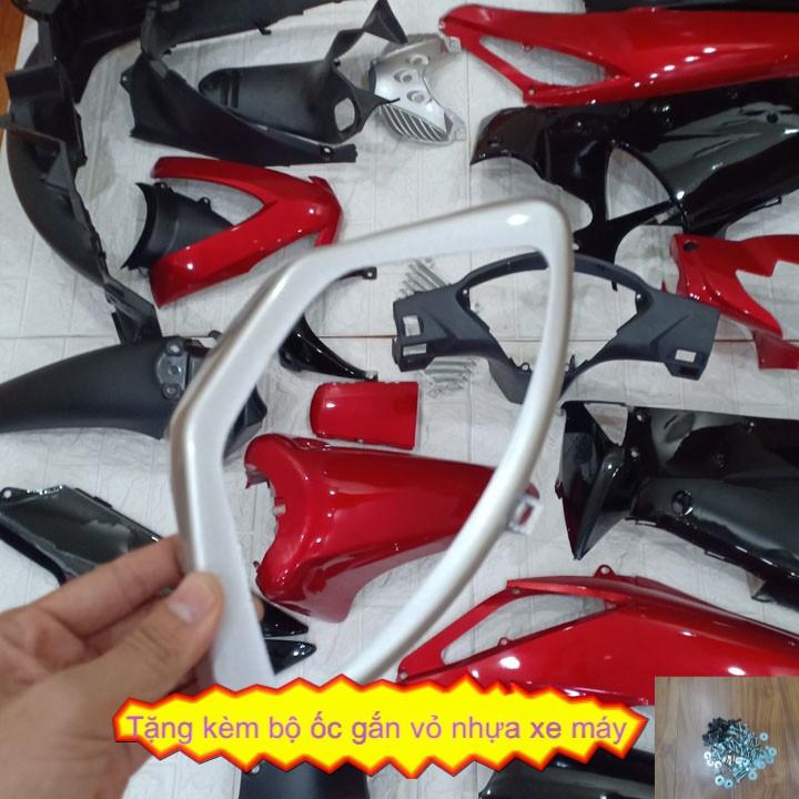 Bộ dàn áo dành cho xe FUTURE Neo nhựa ABS cao cấp - màu Đỏ Đun - A554