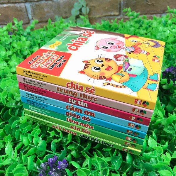 Kỹ Năng Giao Tiếp Ứng Xử Bằng Tranh Cho Bé - Bộ 8 Cuốn - Bản Quyền
