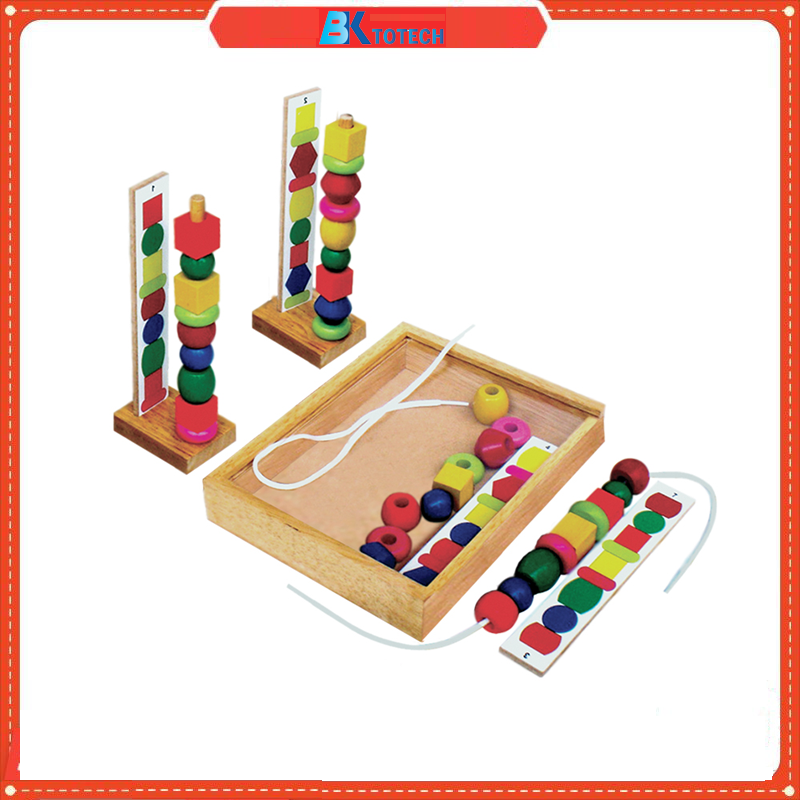 Đồ chơi xâu hạt gỗ cho bé, Xếp Chuỗi Hạt - Đồ chơi gỗ Winwintoys