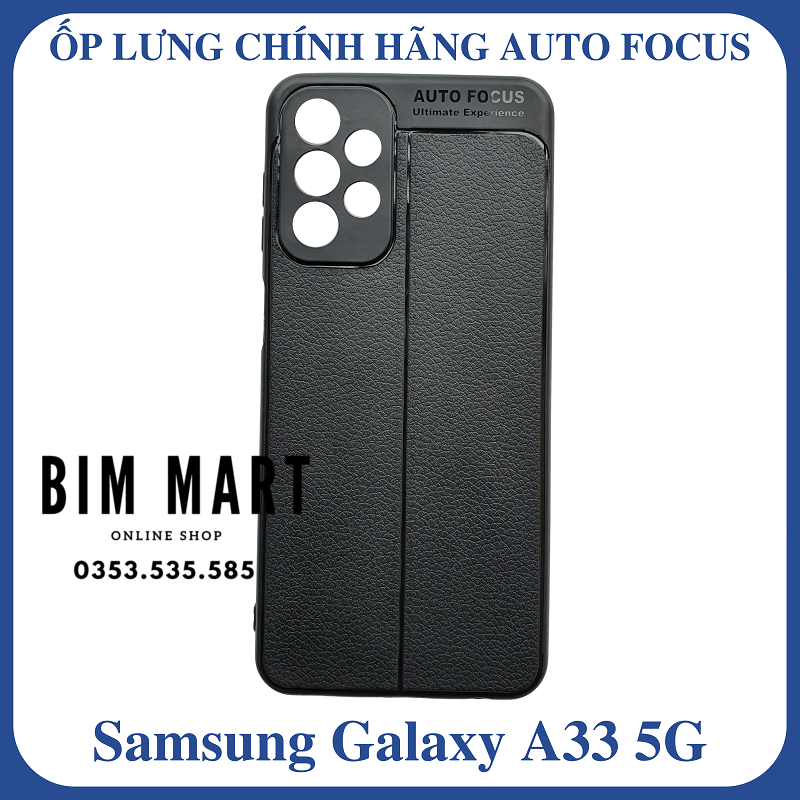 Hình ảnh Ốp lưng Auto Focus dành cho Samsung Galaxy A33 silicon vân da - Hàng Chính Hãng