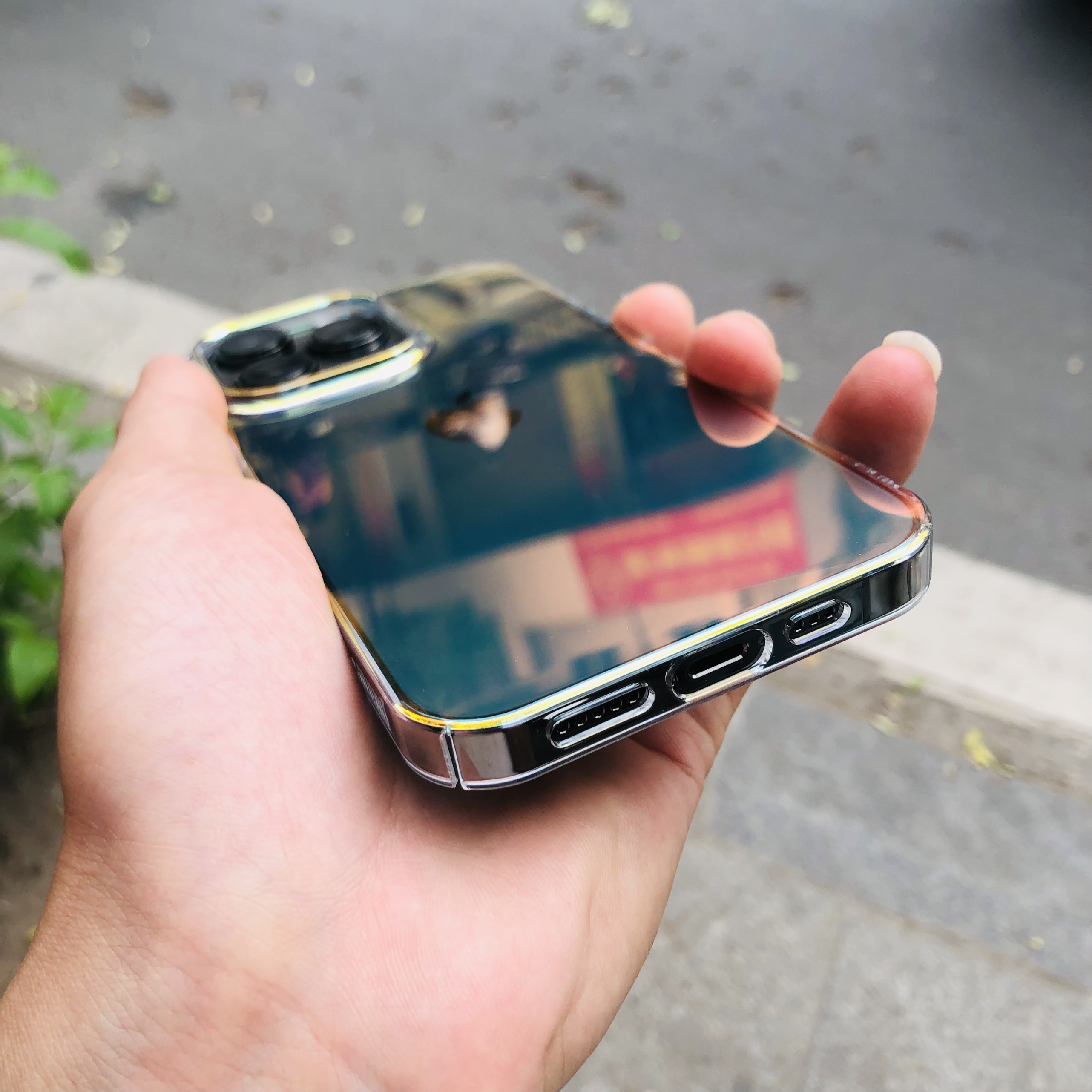 Hình ảnh Ốp Lưng iPhone 13/13 Pro/13 Pro Max Hiệu Memumi Ngọc Trai Dạ Quang,Không Ố Vàng-Hàng Chính Hãng