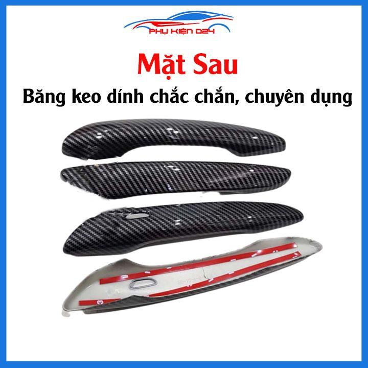 Ốp tay hõm Mazda 3 2020-2021-2022 vân carbon, mạ crom chống trầy bảo vệ cửa xe ô tô