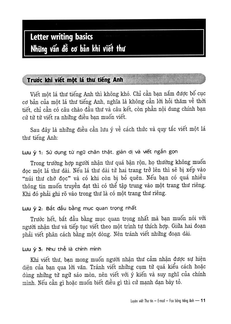 Luyện Viết Thư Tín...E-Mail...Fax...Bằng Tiếng Anh