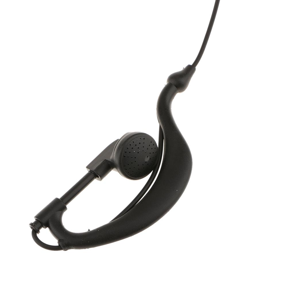 4xClip Walkie Talkie Headset Earpiece Mic for 2 PIN Kenwood