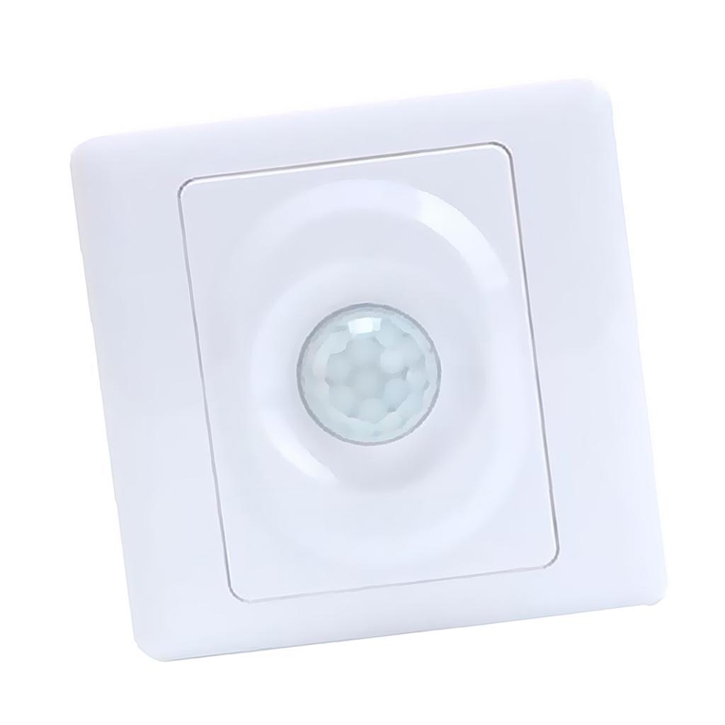 2Pcs PIR Motion Sensor Light Switch Time Delay Detector Adapter Panel