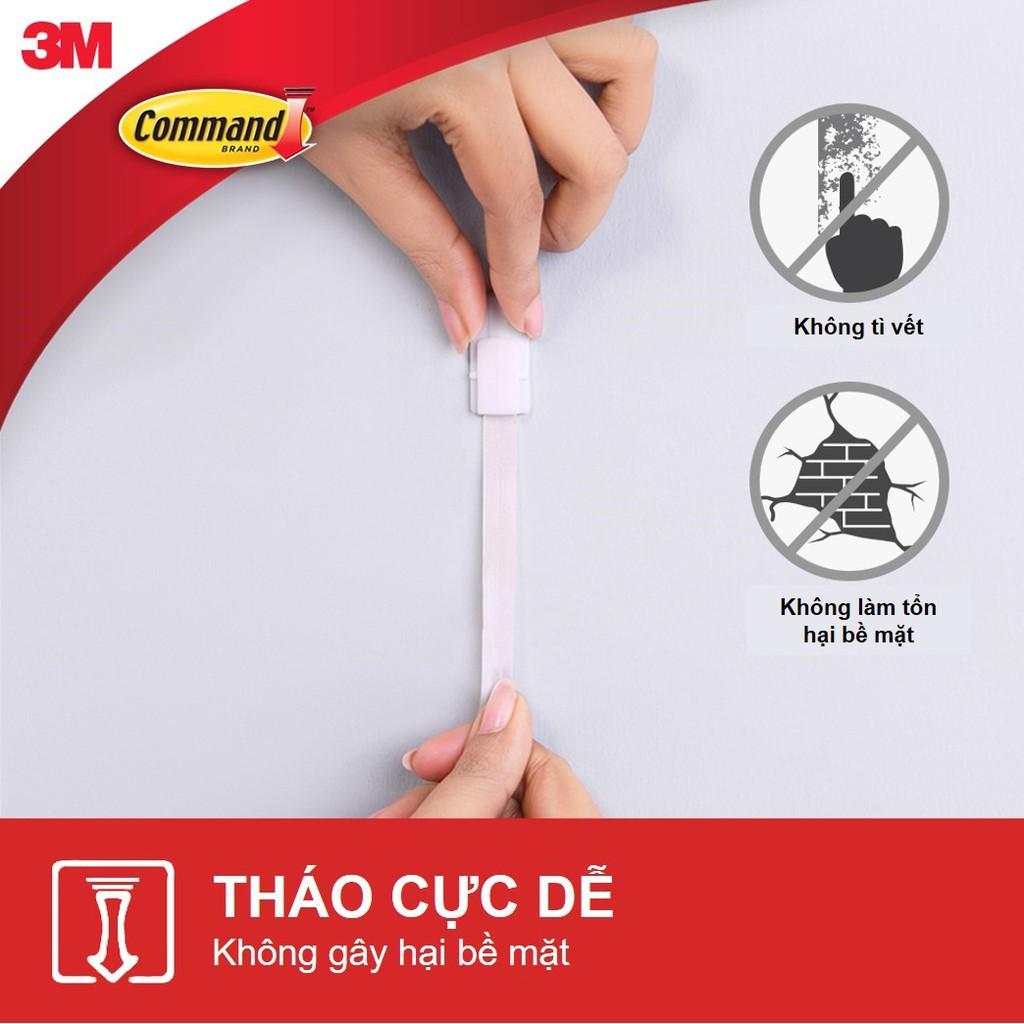 Móc dán tường Command 3M vỉ 2 cái cỡ vừa chịu lực 1.3kg - Dễ sử dụng, độ bền cao, bám cực chắc, tháo cực dễ 17001