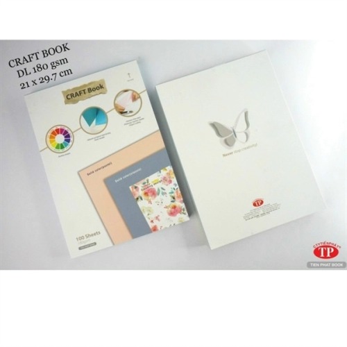 Giấy thủ công Craftbook 5 màu 180Gsm