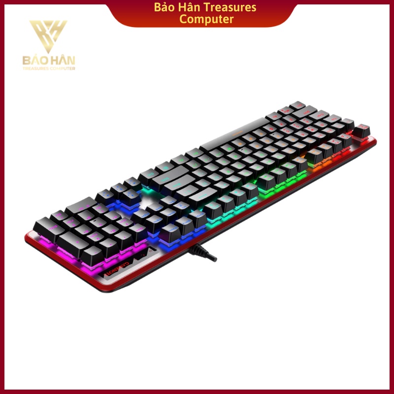 Bàn Phím Cơ Gaming Havit KB870L LED RGB (blue sw) có dây cho Game thủ - Hàng Chính Hãng