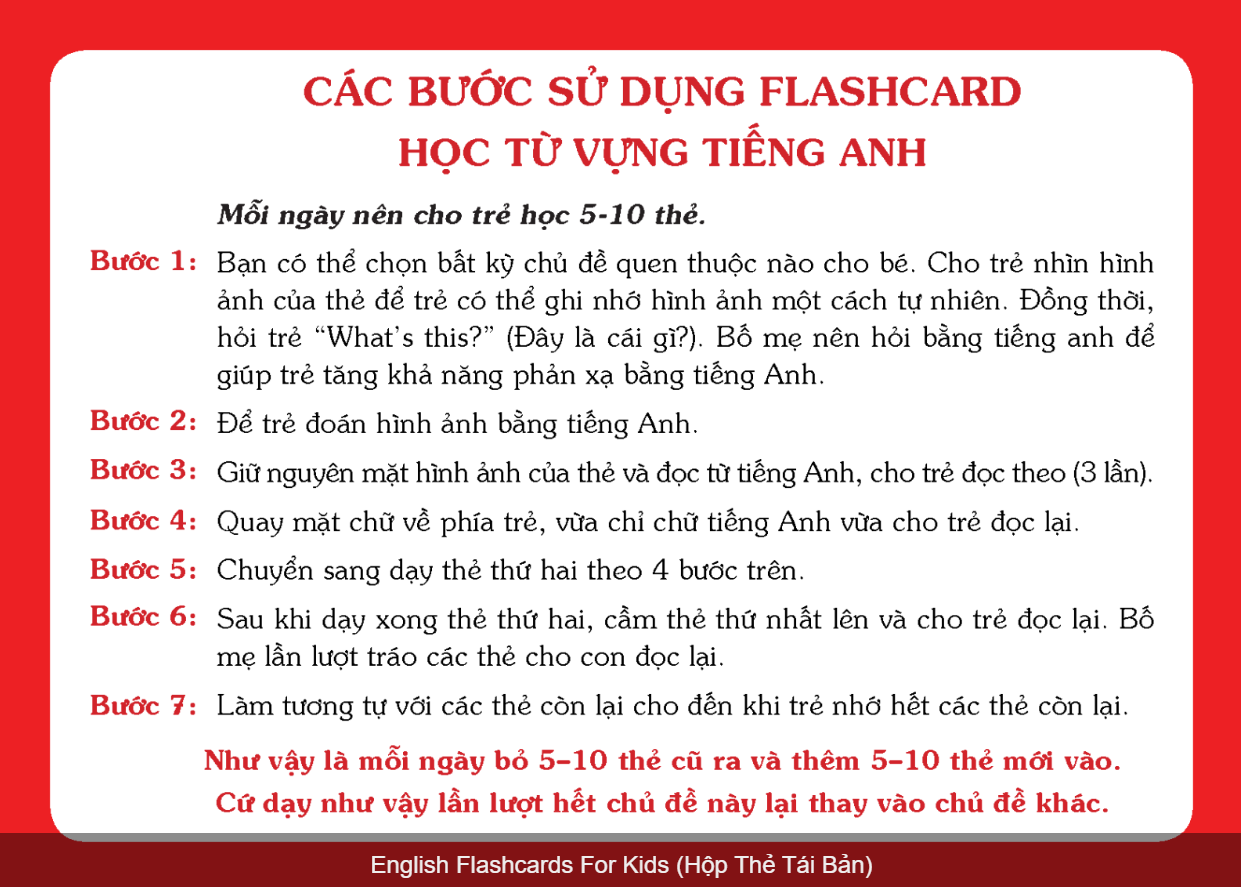 English flashcards for kids (hộp)