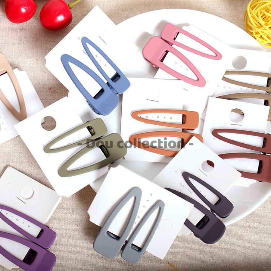 Kẹp Tóc Mái, Set Kẹp Mini Màu Trơn Phong Cách Hàn Quôc - Mã KT010