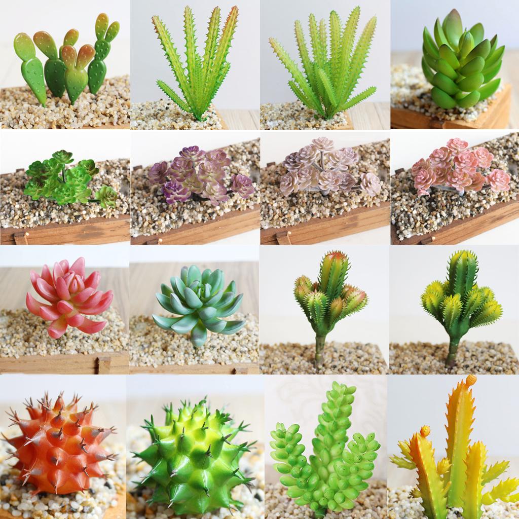 Cactus Artificial Plant Plastic Succulent Cactus Office Garden Home Plant #1