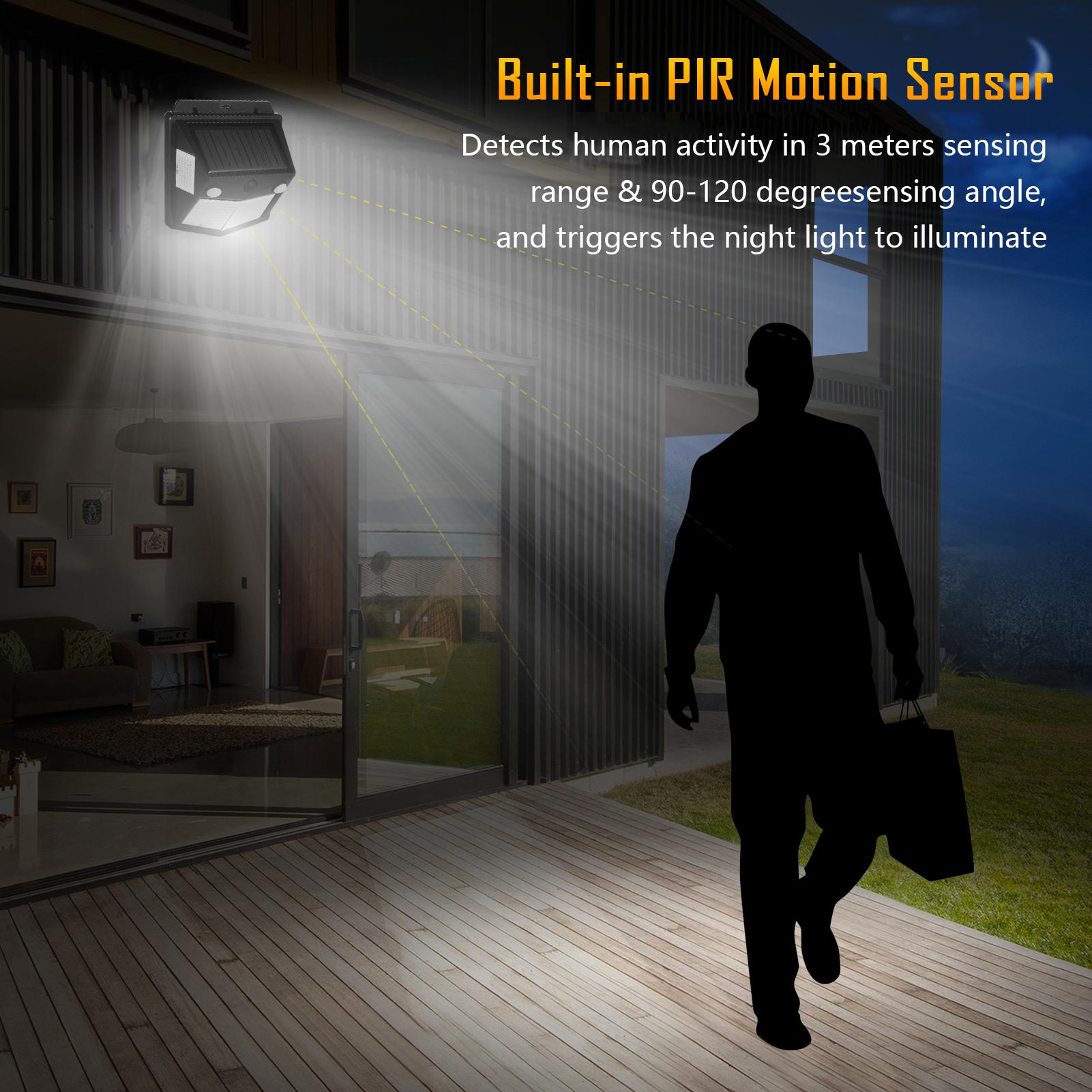 Cặp Đèn năng lượng mặt trời Ngoài trời Không dây 160 LED IP65 chống thấm nước