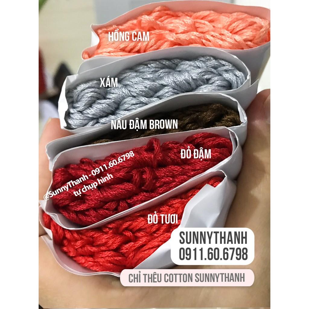 Hình ảnh Chỉ Thêu Cotton DMC độ bóng vừa phải, thêu tay, không phải màu, không lem màu SunnyThanh