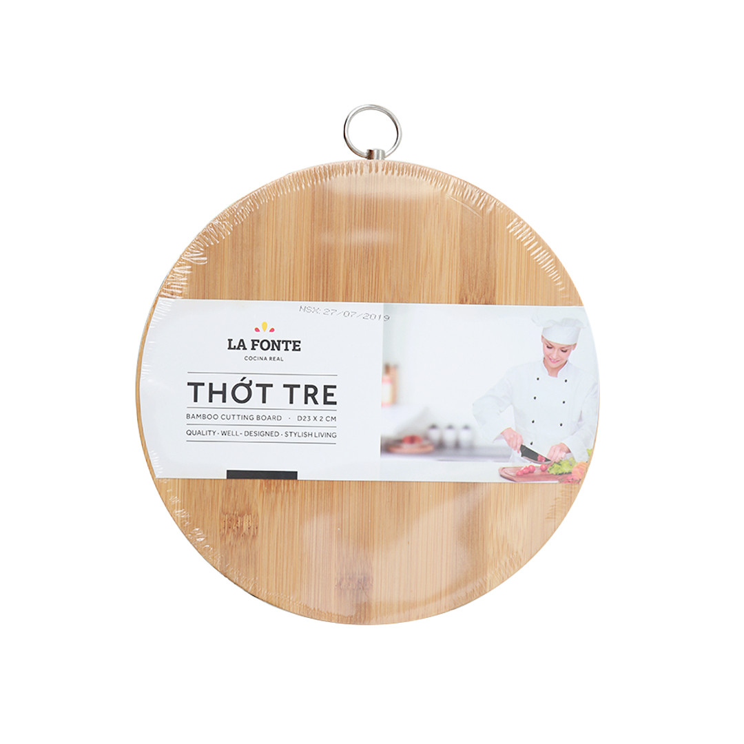 Thớt Tre La Fonte 23x2x23cm - 180657