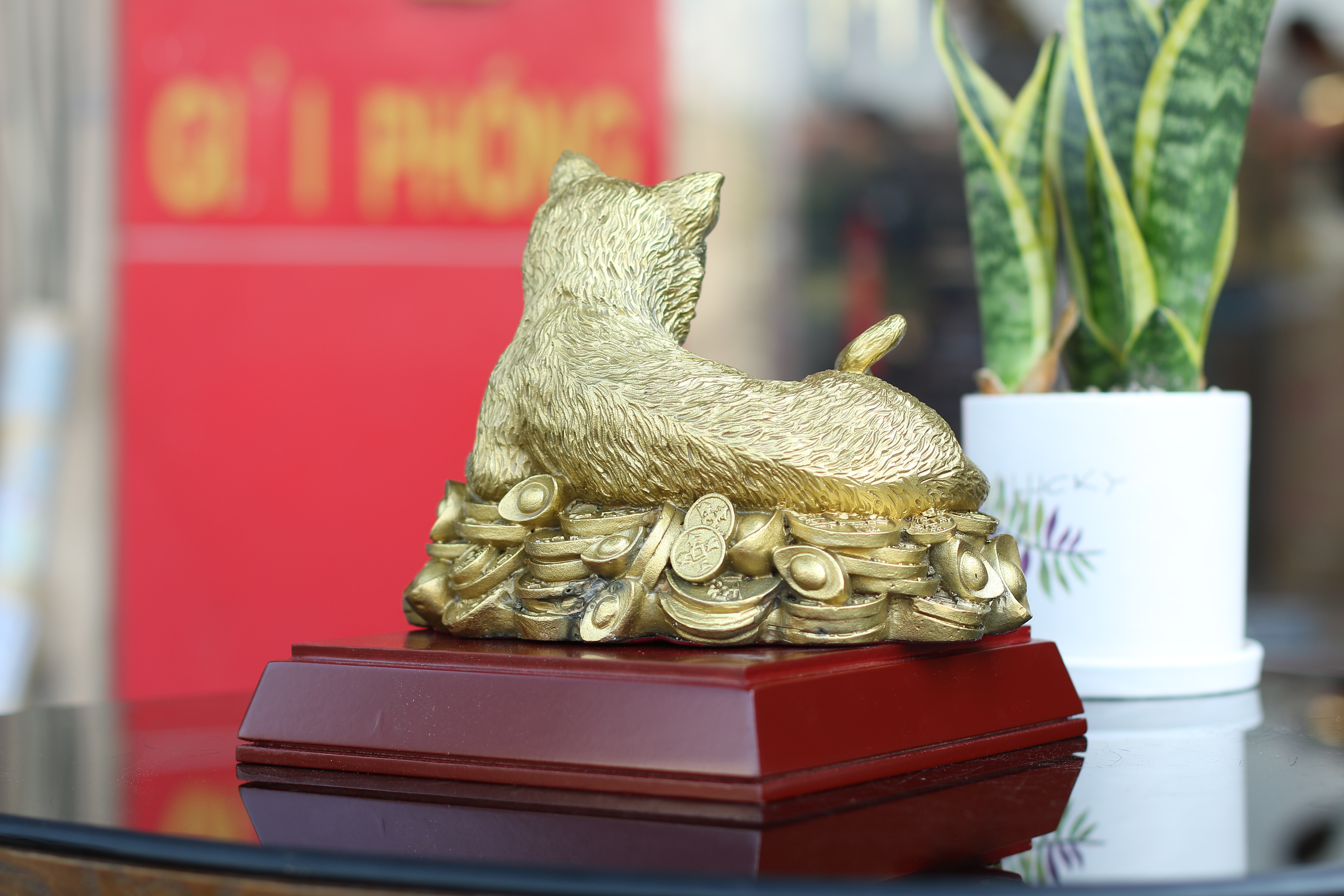 Tượng Mèo Bằng Đồng Linh Vật Phong Thủy lê Gia