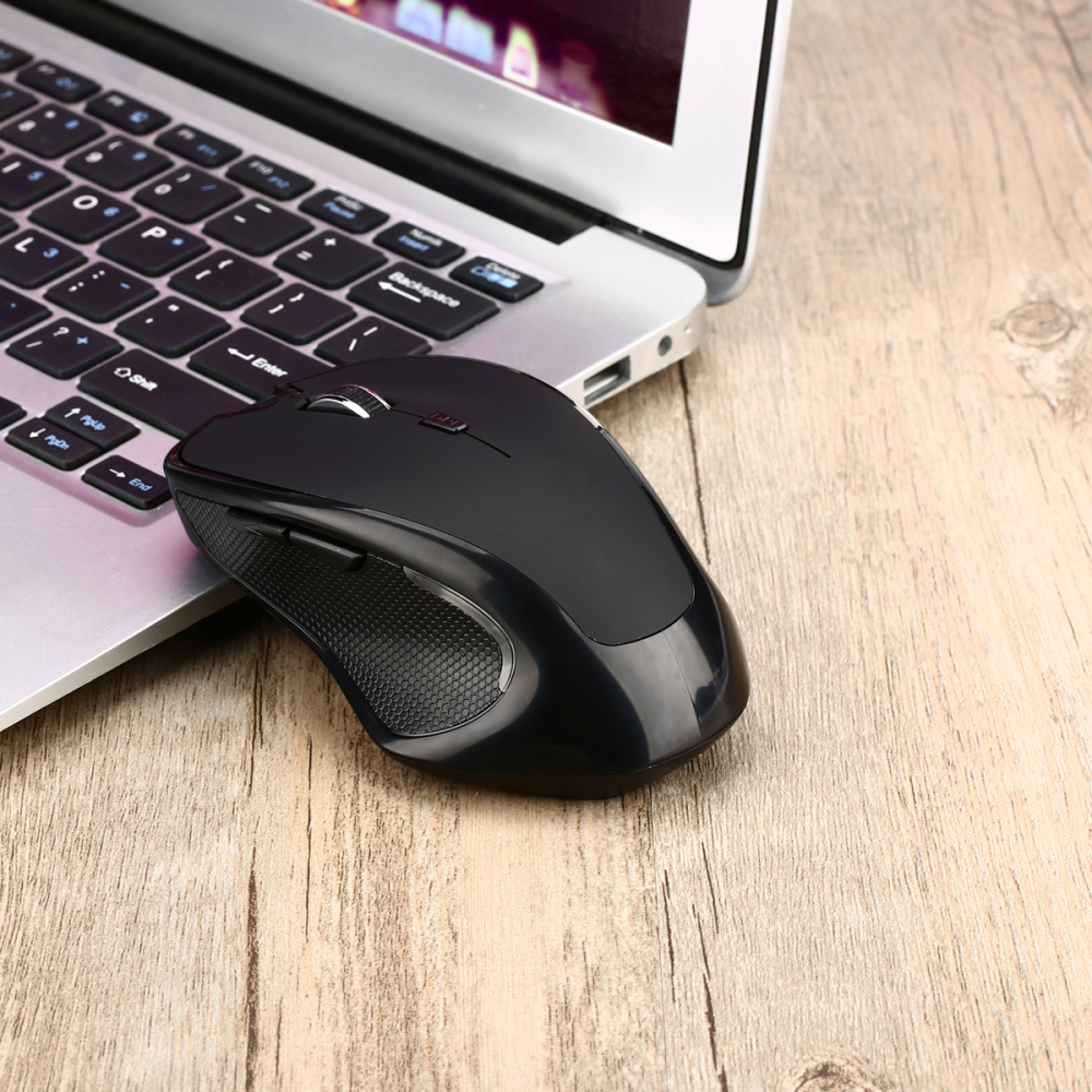 Chuột Quang 2400DPI / CPI 6d Không Dây 2.4GHz Bộ Thu USB Cho Mac PC Máy Tính Xách Tay Văn Phòng Tại Nhà