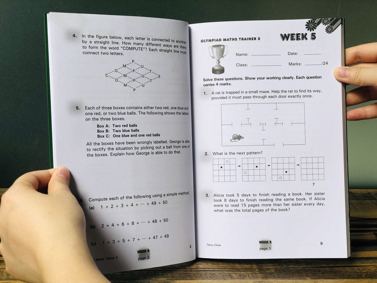 Sách olympiad maths trainer 3 toán lớp 3 ( 8 - 9 tuổi )