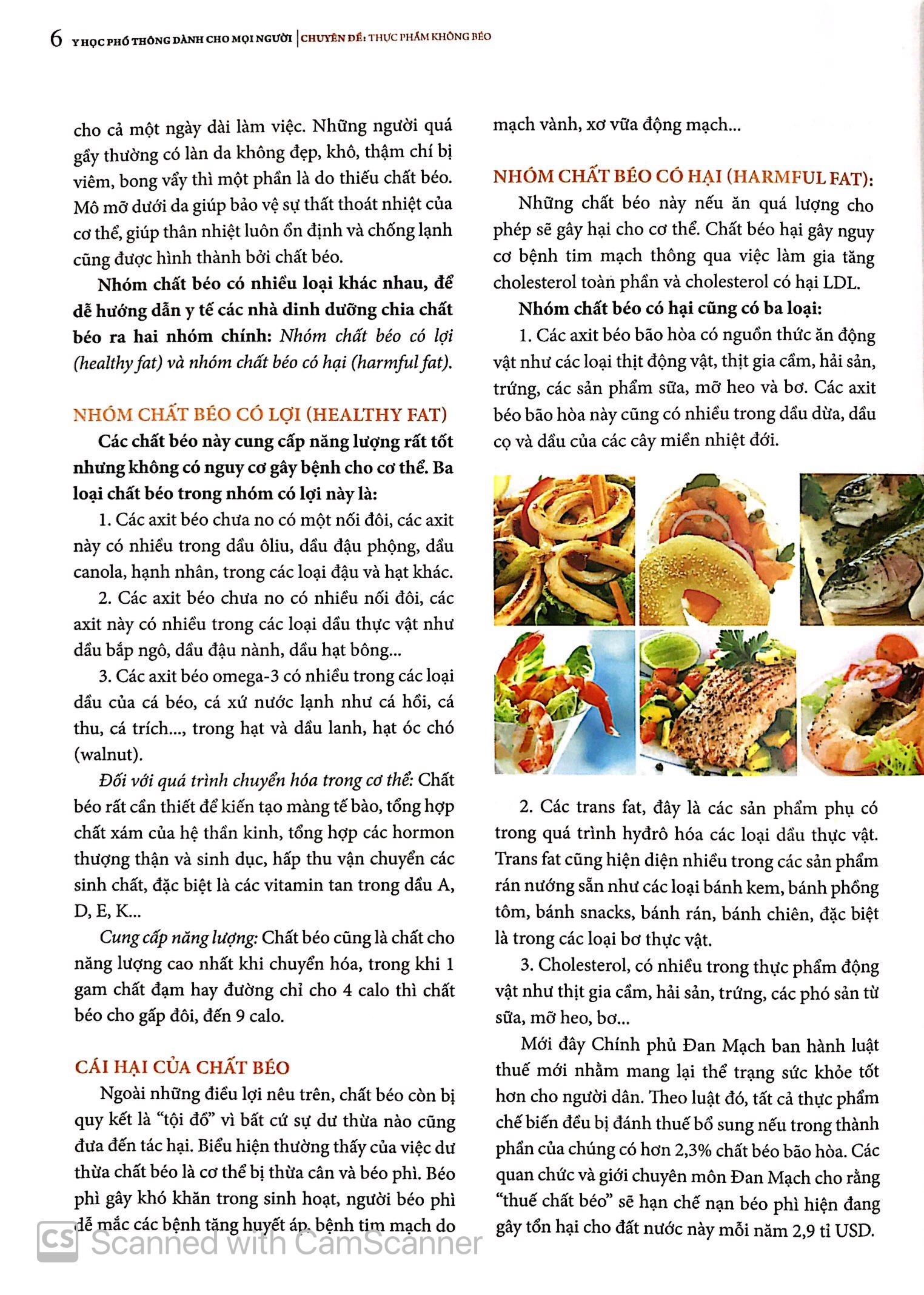 Y Học Phổ Thông Dành Cho Mọi Người - Chuyên Đề: Thực Phẩm Không Béo