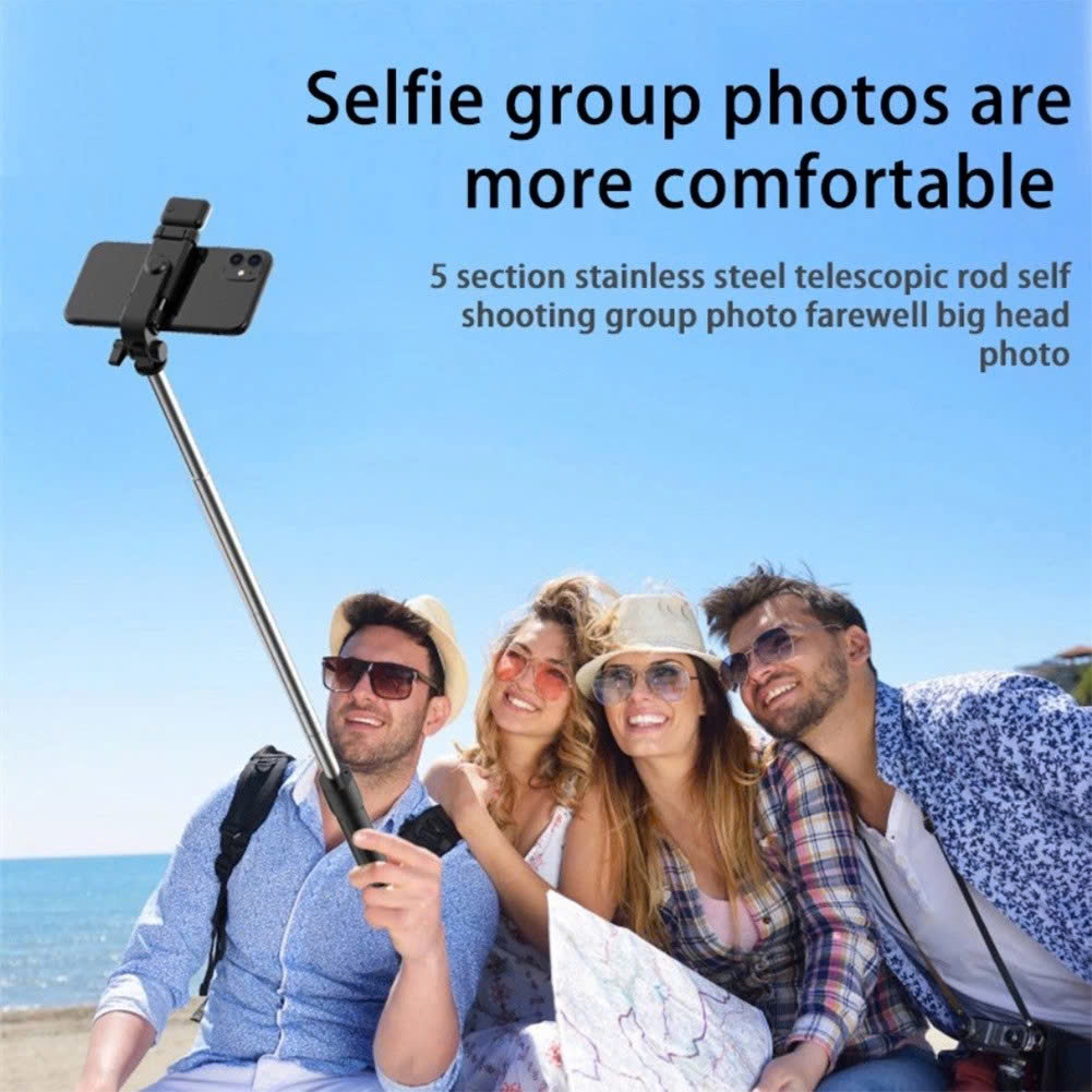 Gậy Selfie 3 Chân Kèm Đèn Trợ Sáng – Tự Sướng &amp; Quay Video Đa Góc Độ Có Remote