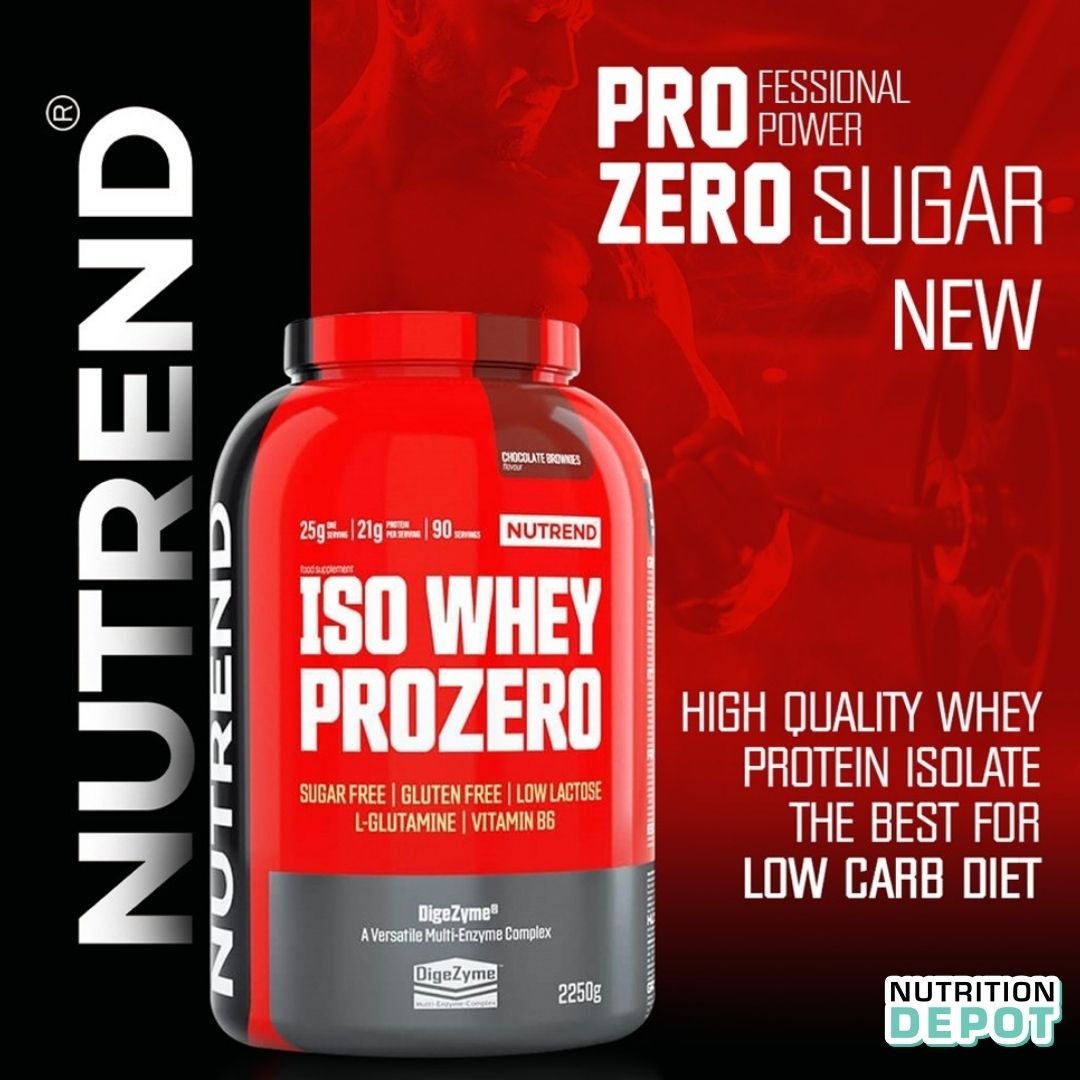 Whey Isolate cao cấp bổ sung đạm protein - Nutrend Whey Protein Isolate Iso Prozero Hộp 2250g - Nutrition Depot Vietnam