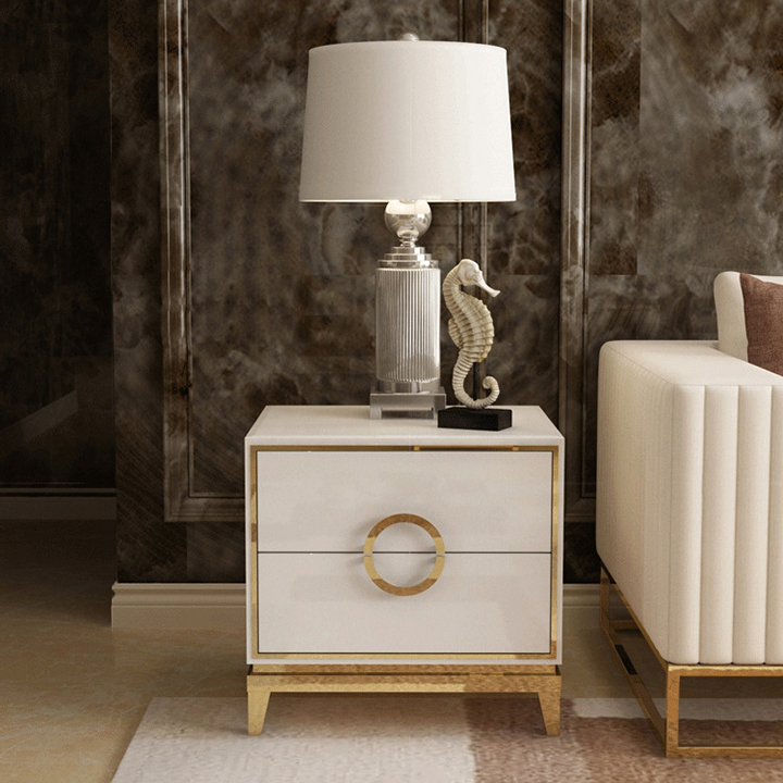 Tủ táp đầu giường 2 ngăn gỗ MDF cao cấp Sơn tĩnh điện Cao cấp - Táp Tủ đầu giường đa năng sang trọng PUK016 Giao màu ngẫu nhiên