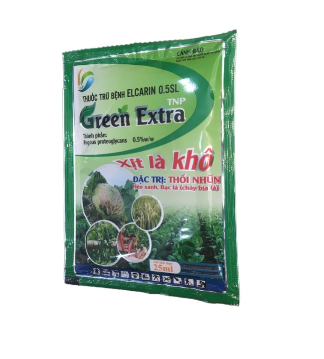 Chế phẩm sinh học trừ bệnh thối nhũn Green Extra - Xịt là khô giúp kháng và trừ bệnh Thán thư - Héo xanh - Cháy lá