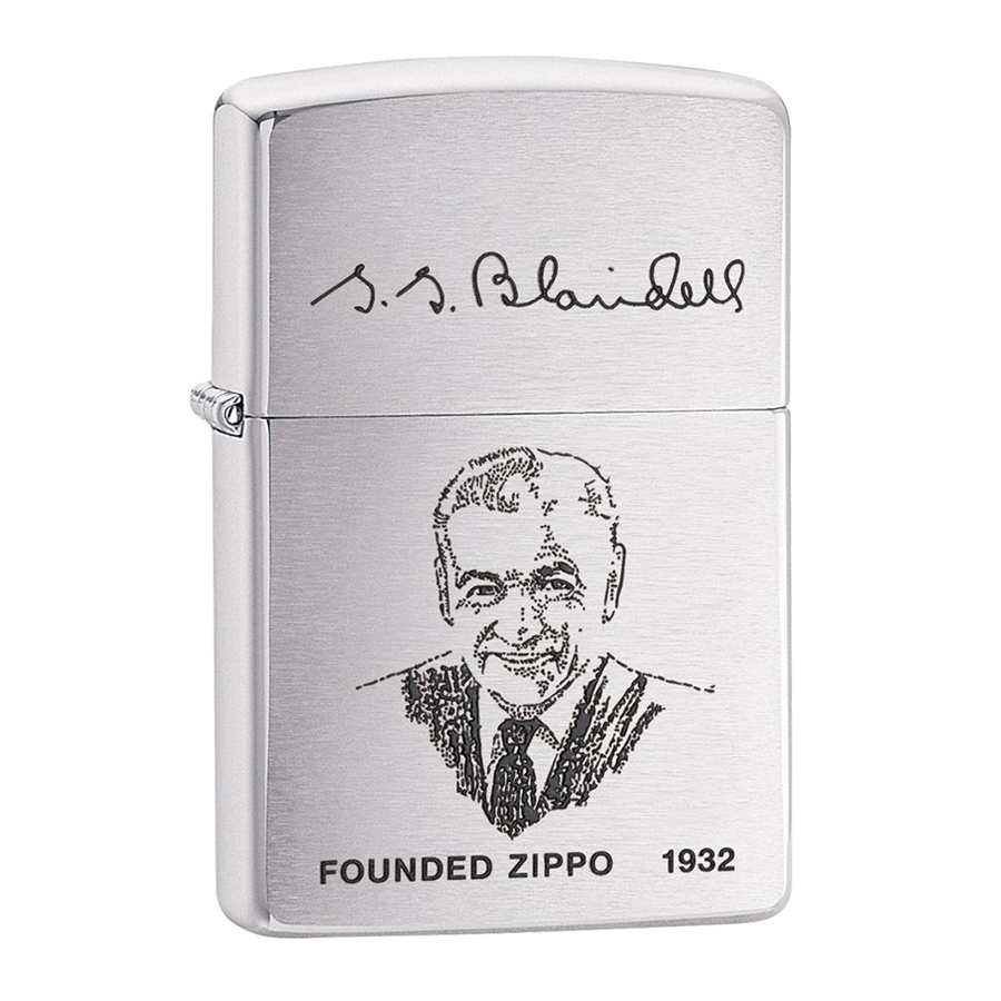 Bật Lửa Zippo 200fl Founders Lighter Brushed Chrome