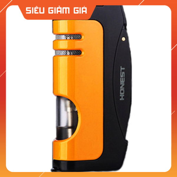 Hộp quẹt Bật Lửa Khò 1 tia Kèm Đục dùng gas cao cấp, lửa bền bỉ BCZ 487
