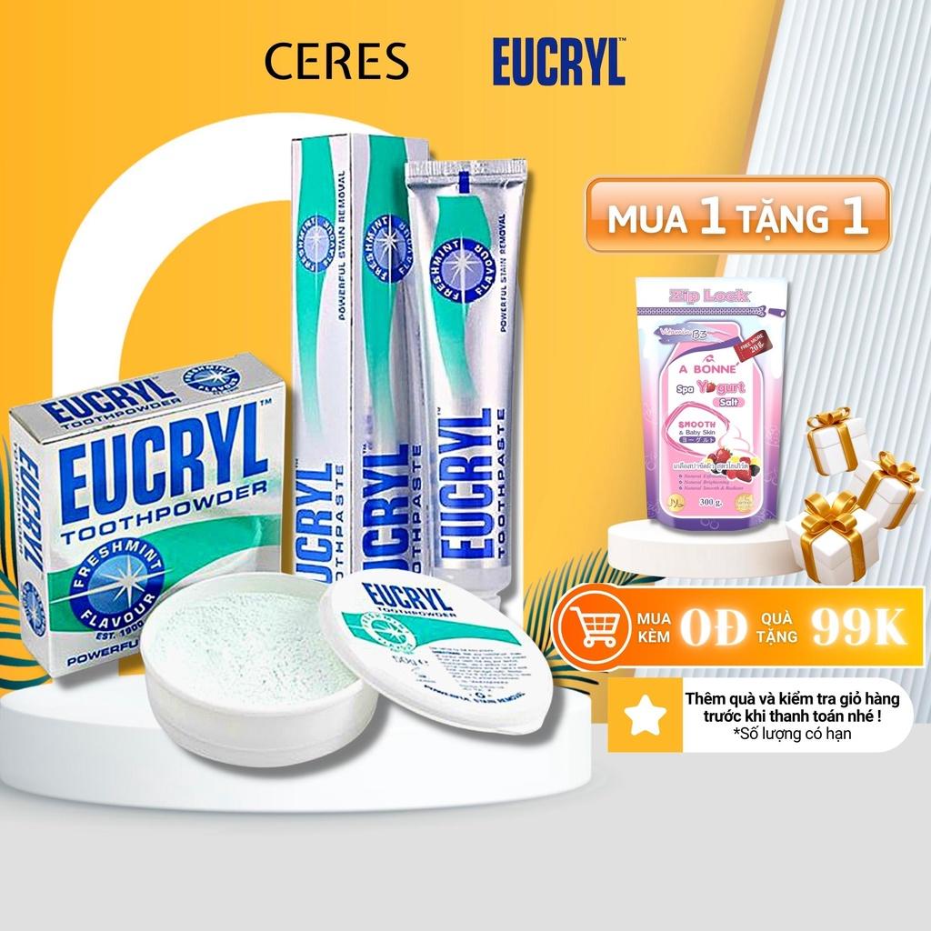 Combo Kem Đánh Răng Và Bột Làm Trắng Răng Eucryl 50g/Cái