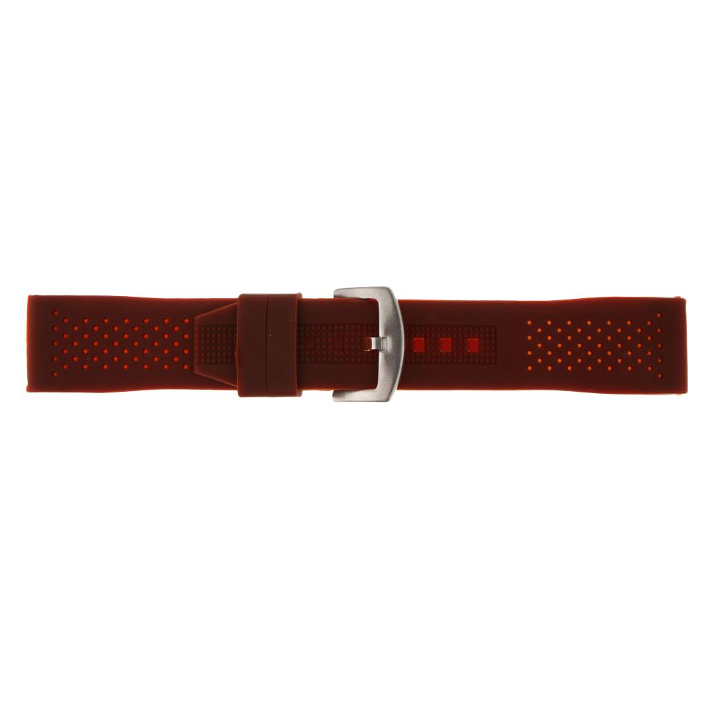Silicone Watch Band Belt Soft Rubber Replacement Wristwatch Strap Waterproof