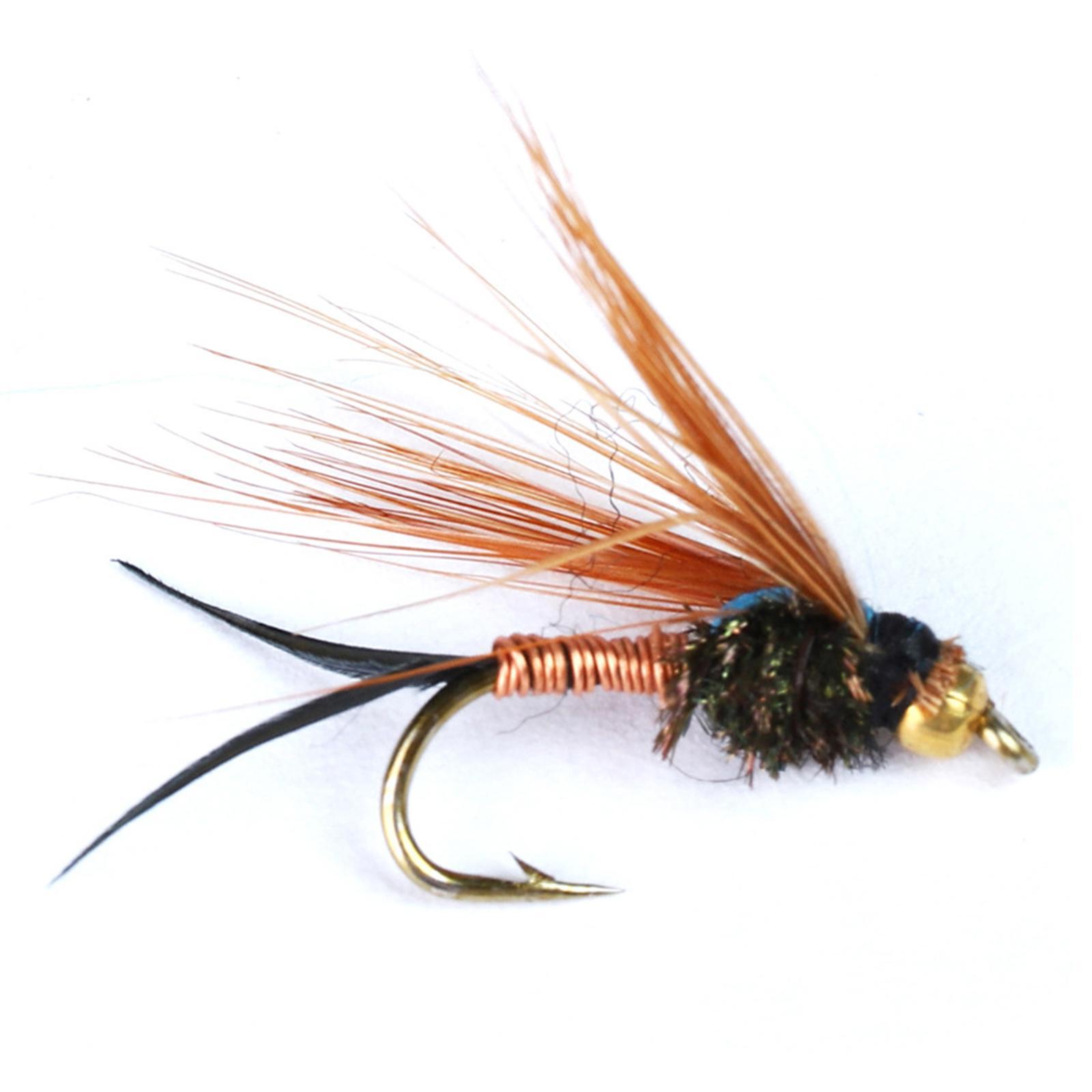 100Pcs Fly Fishing Flies Handmade with Dry\Wet Flies Fly Fishing Accessories