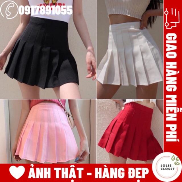 Chân váy xếp ly Tennis Skirt Chữ A Dáng Ngắn Thiết kế xếp ly đẹp rực rỡ