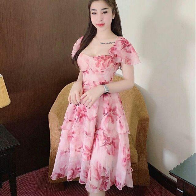 Đầm voan xinh chi
