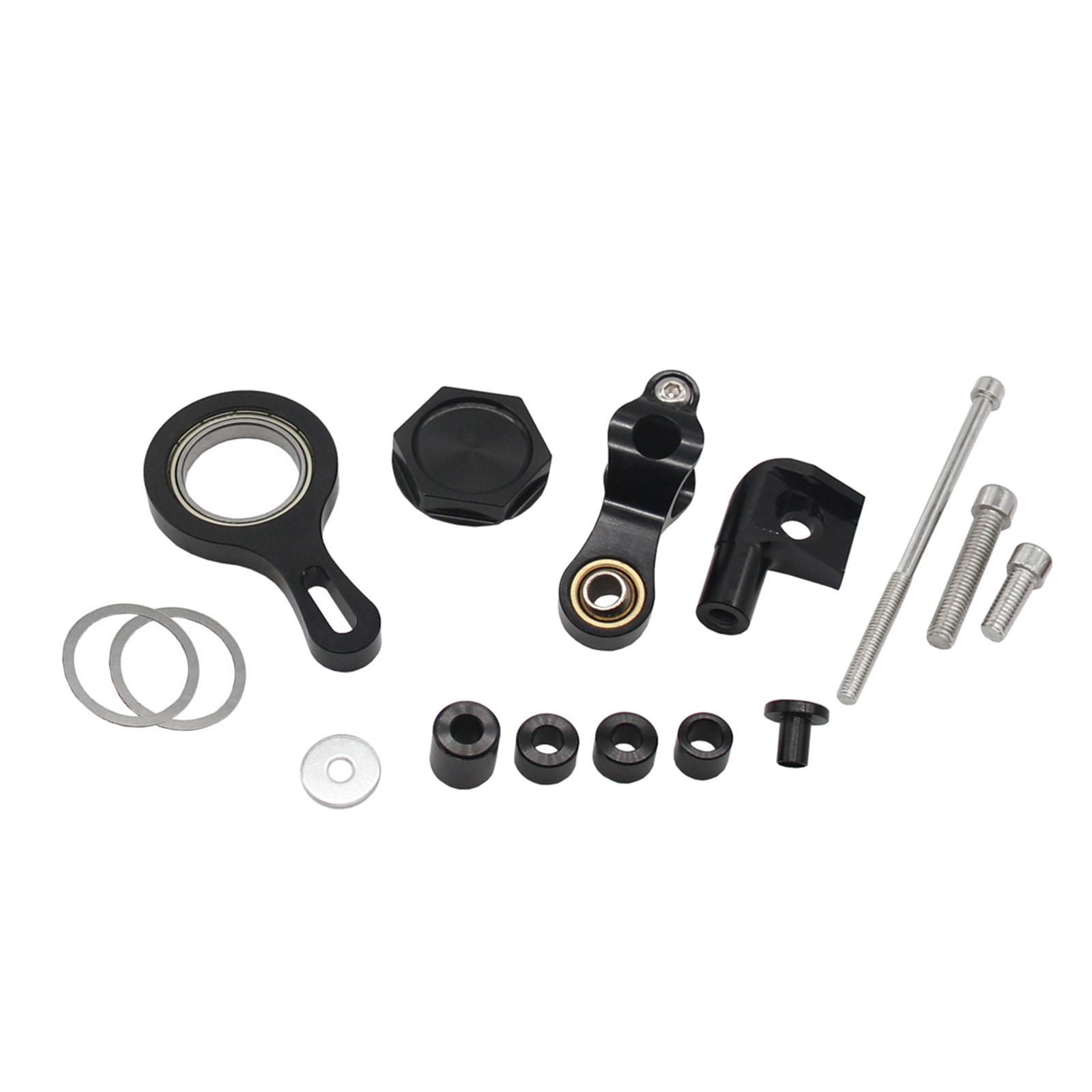 Motorcycle Steering Damper Bracket Mount Set for   R6  R1 Black