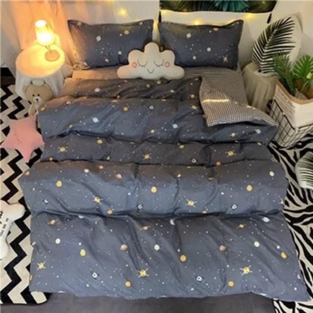 Set Cotton Poly Hàng Nhập Khẩu 4 Món Vũ Trụ