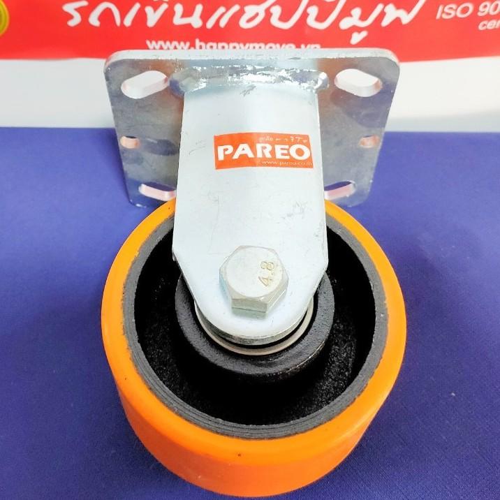 Bánh xe tải nặng PU càng cố định 100-125-150-200mm - Happy Move Thái Lan